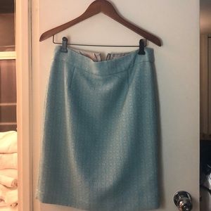 Pencil beautiful skirt in Tiffany green.